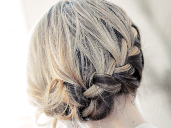 cute updo for short hair