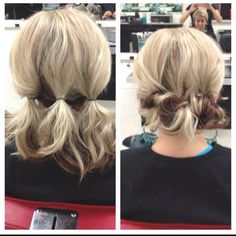 cute updo for short hair