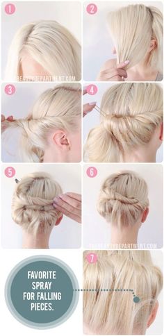 cute updo for short hair