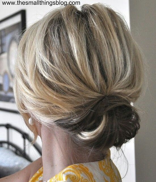 cute updo for short hair