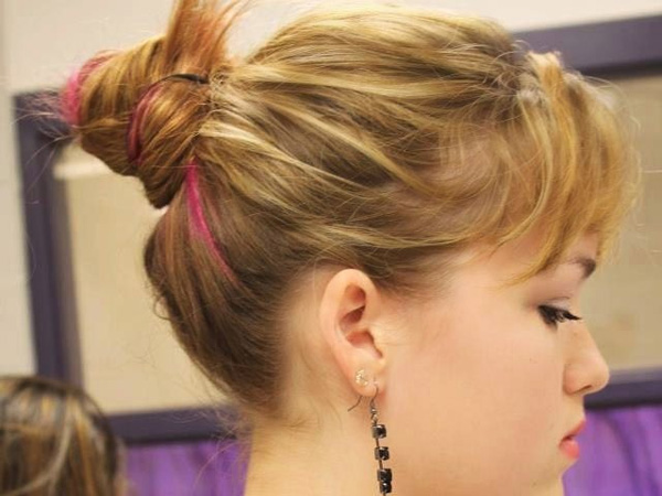 cute updo for short hair