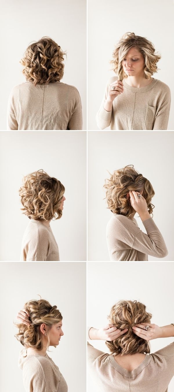 cute updo hairstyles for short hair